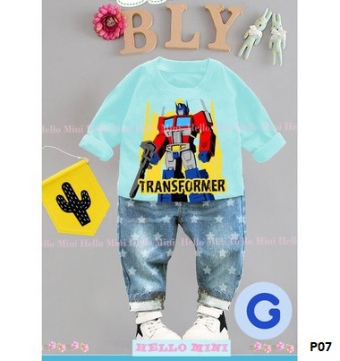 setelan baju transformer